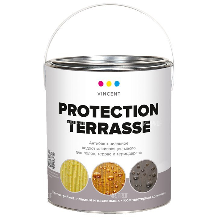 Защитное масло для дерева Vincent Protection Terrasse 0.9 л