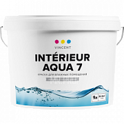 Краска интерьерная моющаяся Vincent Interieur Aqua 7, 2.0 л, I-7 база С