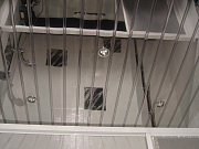 Реечный потолок супер-хром Албес "Немецкий дизайн" AN85/A открытый стык, раскладка супер-хром