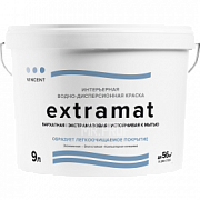Краска интерьерная моющаяся Vincent Extramat  9 л