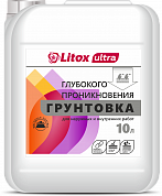 Грунтовка глубокого проникновения Litox Ultra 10л/11кг 