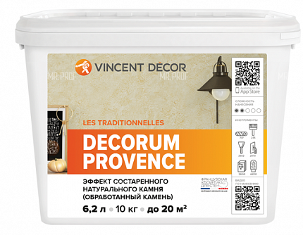 Декоративная фактурная штукатурка Decorum Provence Vincent Decor 10 кг